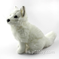 Plush Juguetes White Wolf Realists White